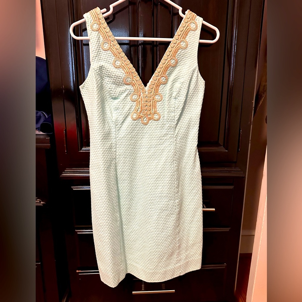 Sea blue Lilly Pulitzer shift dress